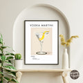 Vodka Martini Retro Cocktail Poster - GroovyGrove