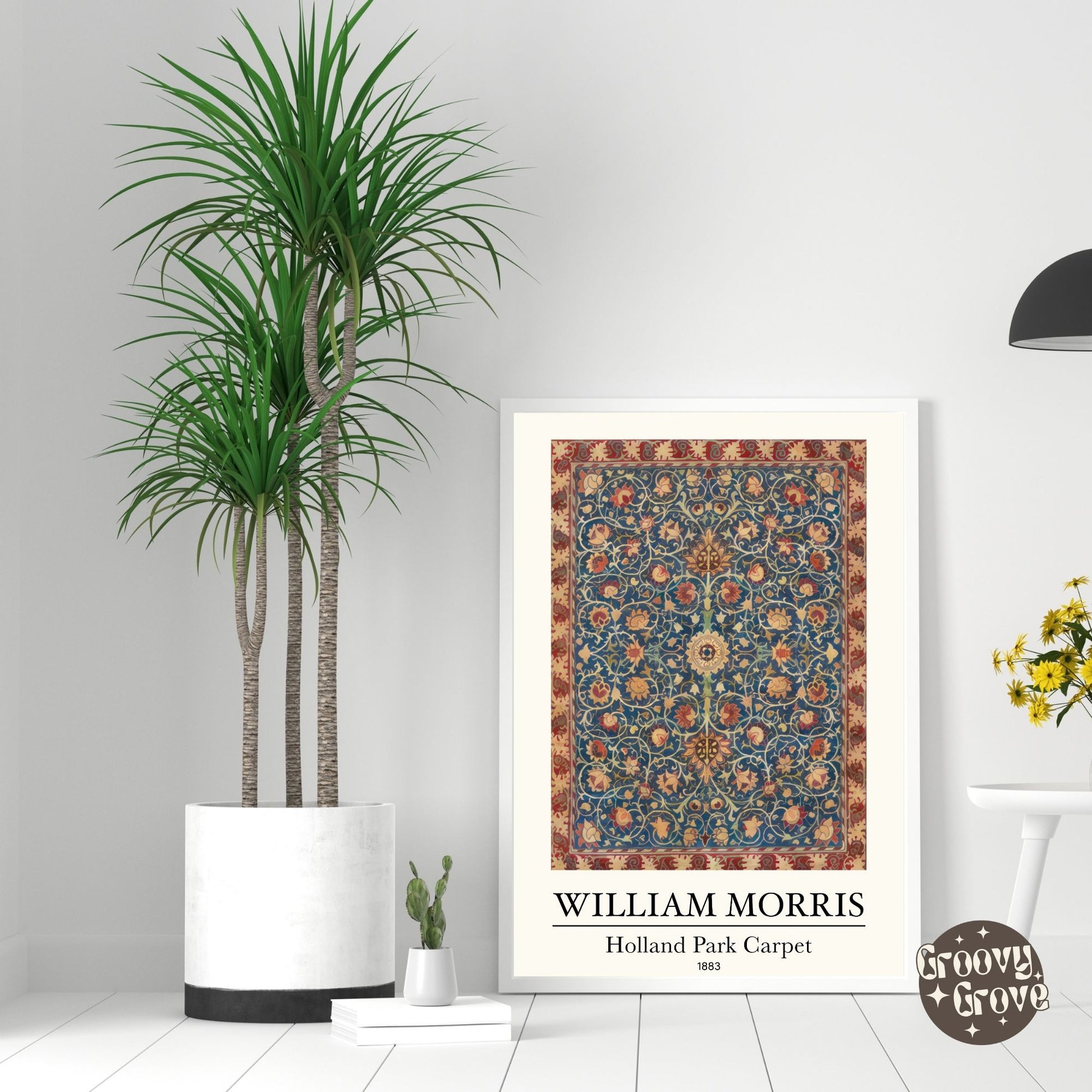 Holland Park Carpet 1883 William Morris Poster - GroovyGrove