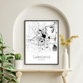 Lakeland Florida City Map Poster - GroovyGrove