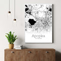 Apopka Florida City Map Poster - GroovyGrove