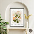 Pennsylvania Flower Market Poster - GroovyGrove