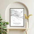 Redlands California City Map Poster - GroovyGrove