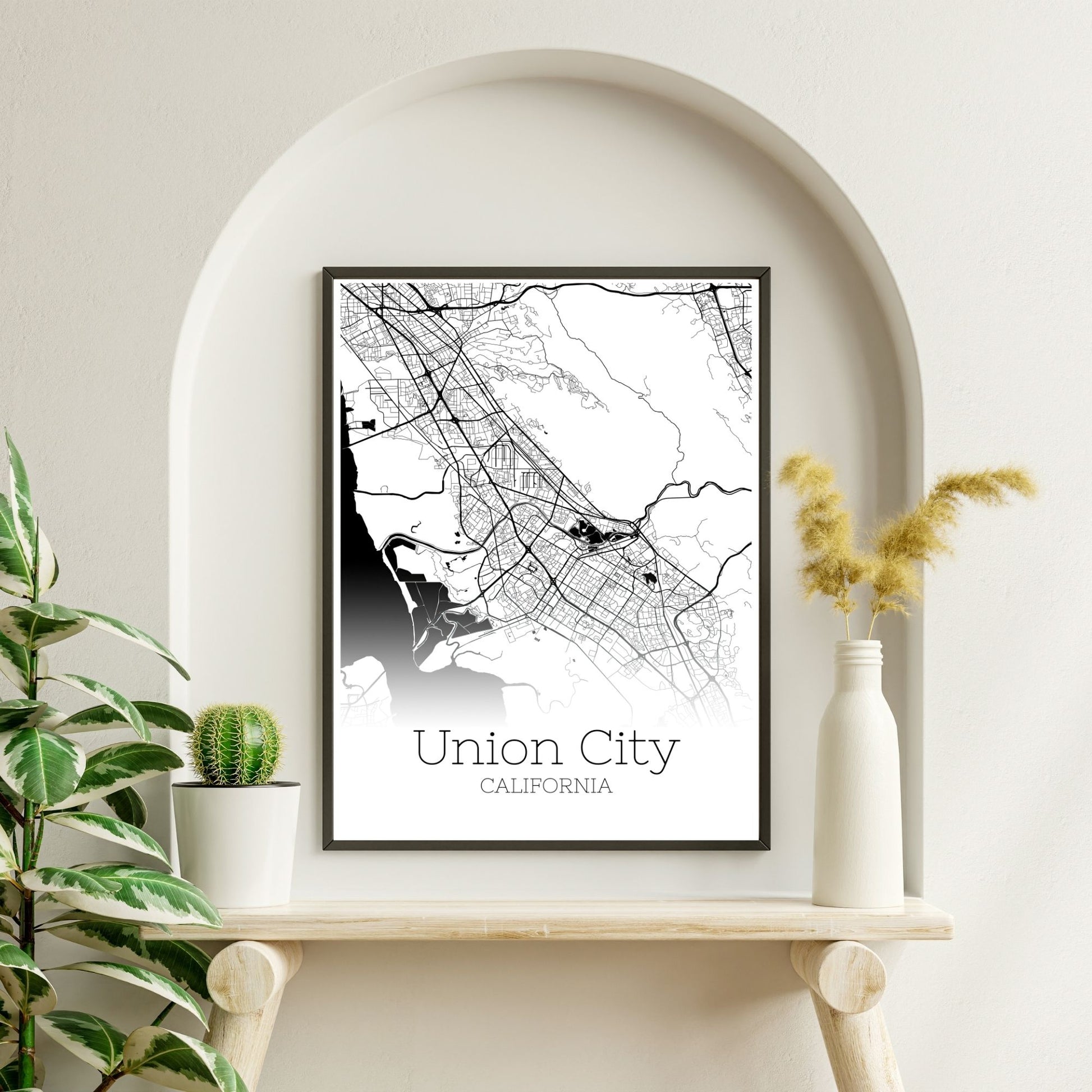 Union City California Map Poster - GroovyGrove