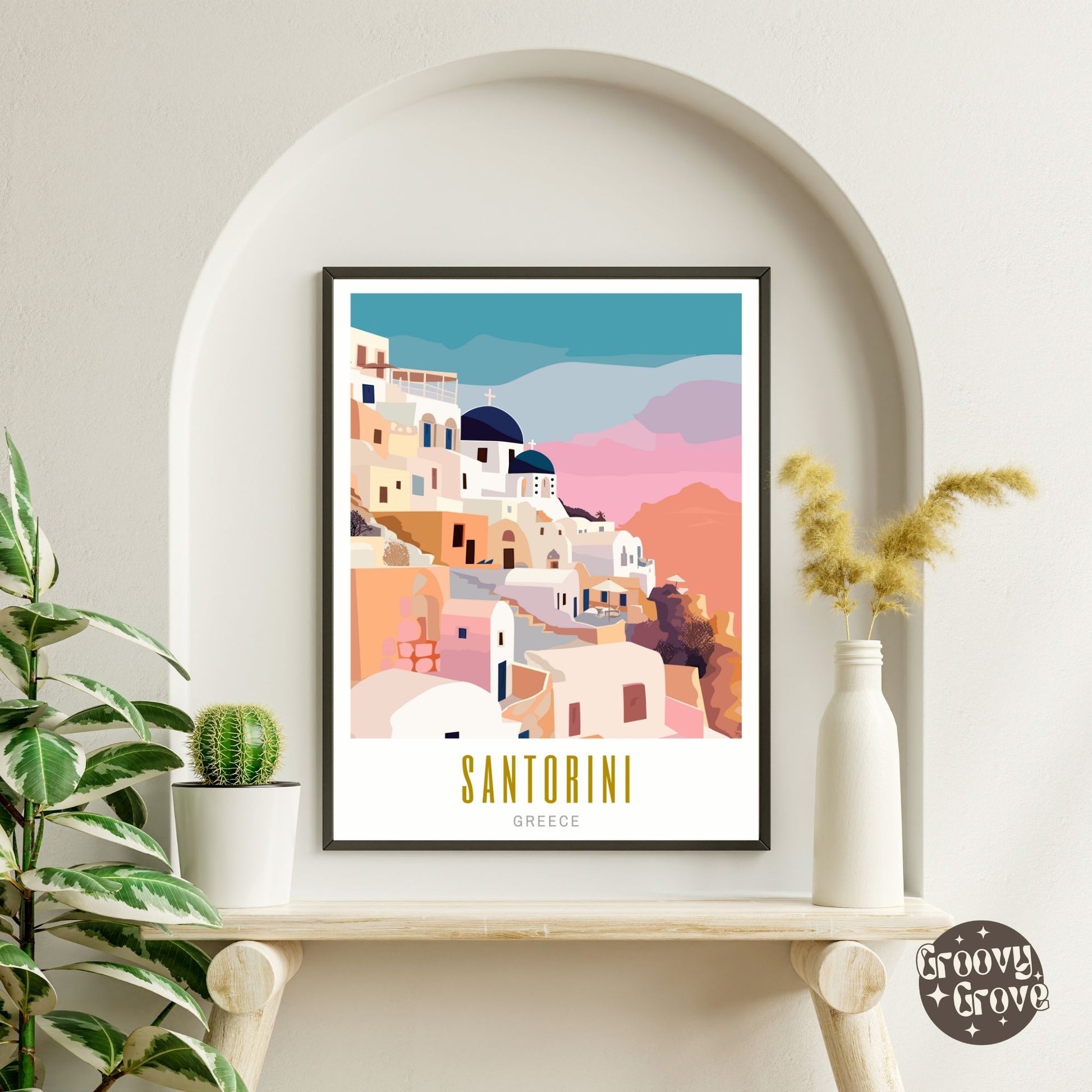 Santorini Greece Poster - GroovyGrove