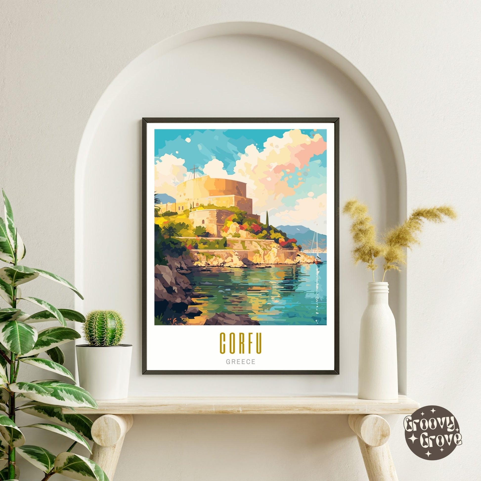 Corfu Greece Poster - GroovyGrove