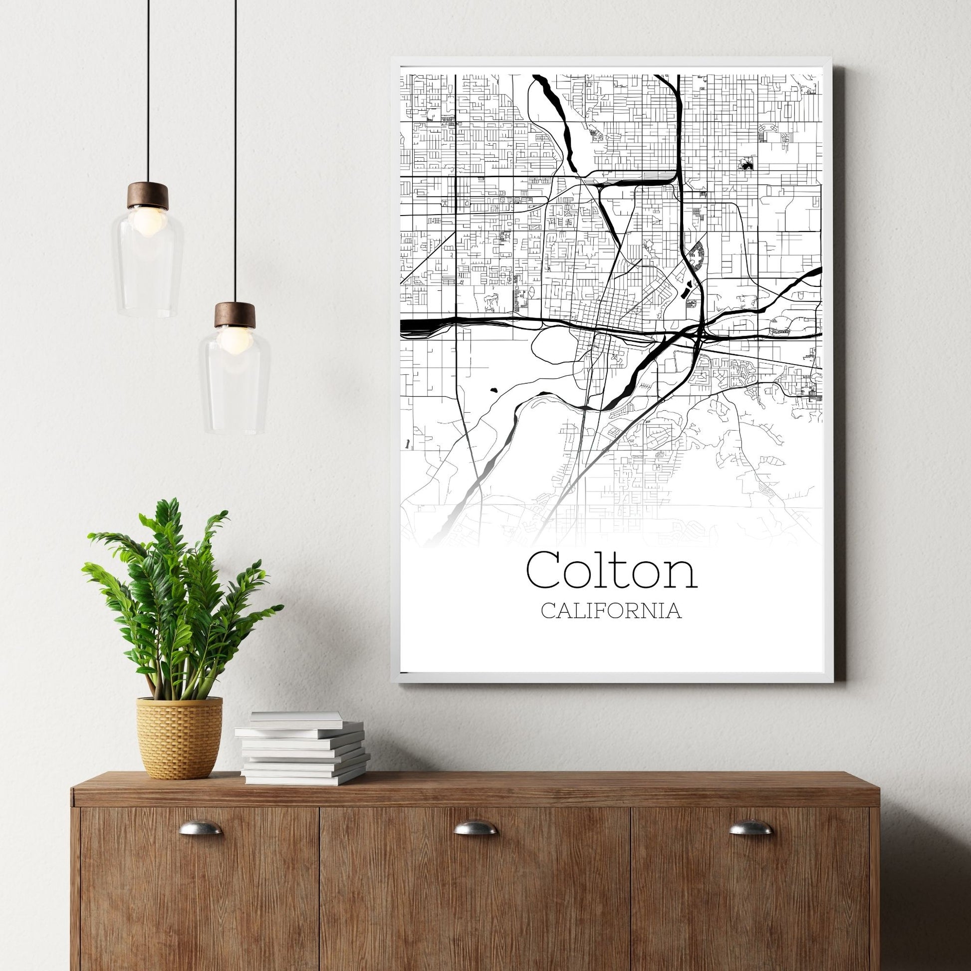 Colton California City Map Poster - GroovyGrove