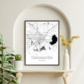 Gainesville Florida City Map Poster - GroovyGrove