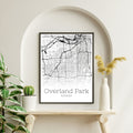 Overland Park Kansas City Map Poster - GroovyGrove