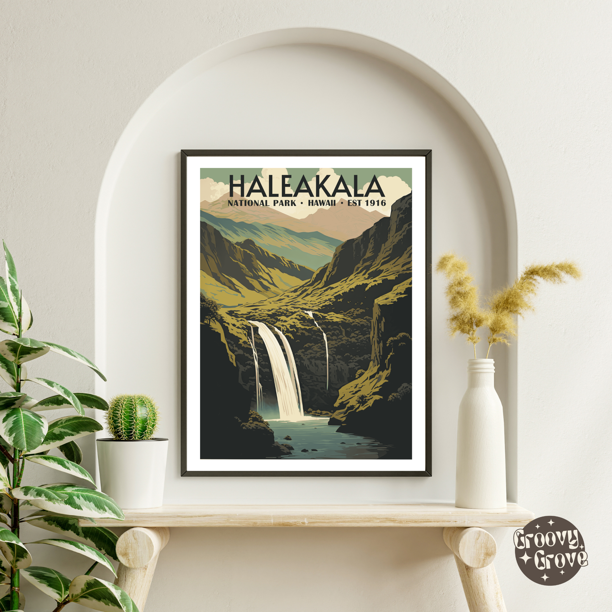 Haleakalā National Park Vintage Poster - GroovyGrove