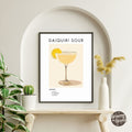 Daiquiri Sour Retro Cocktail Poster - GroovyGrove