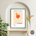 Aperol Spritz Retro Cocktail Poster - GroovyGrove