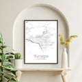 Yucaipa California City Map Poster - GroovyGrove