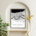 New Orleans Louisiana City Map Poster - GroovyGrove