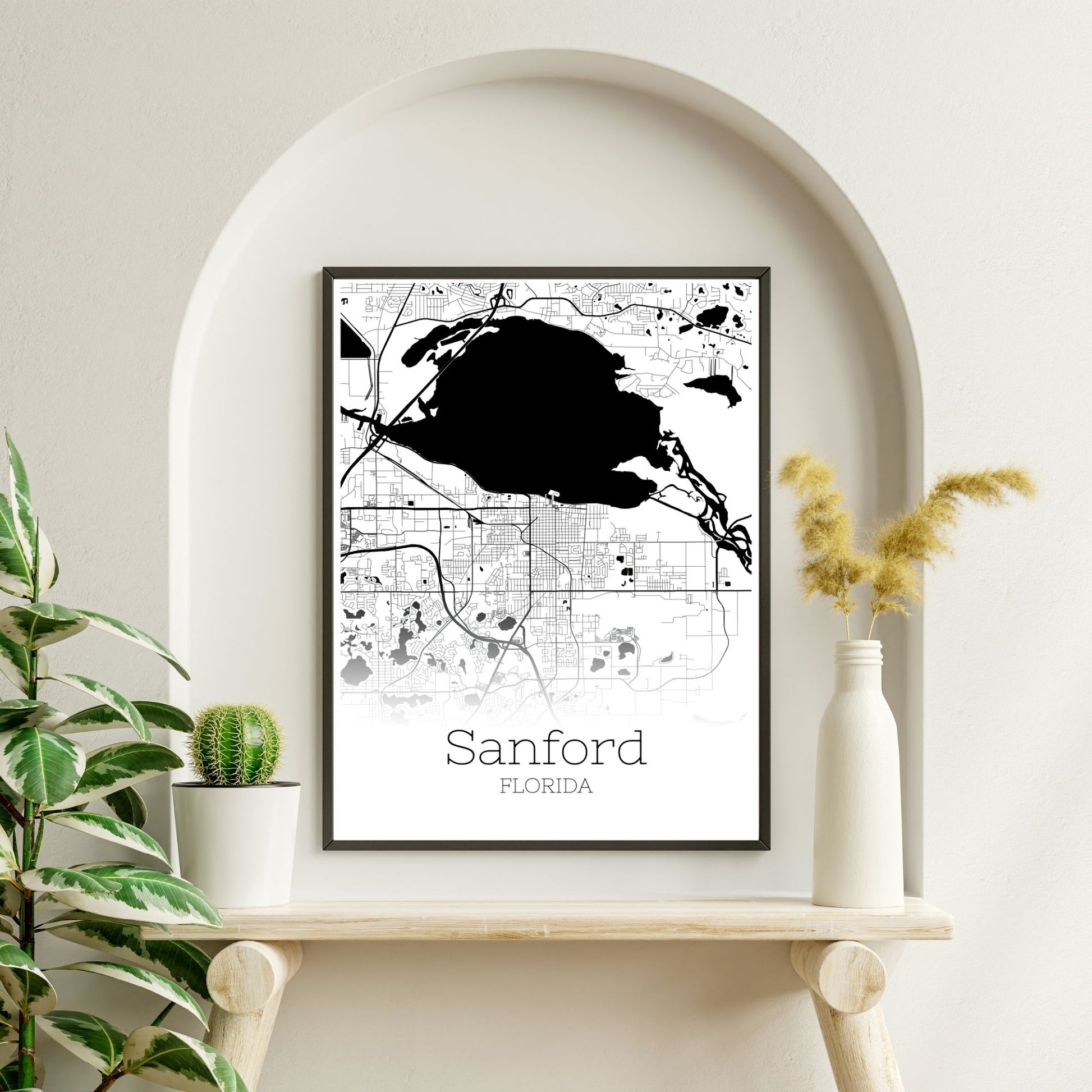 Sanford Florida City Map Poster - GroovyGrove