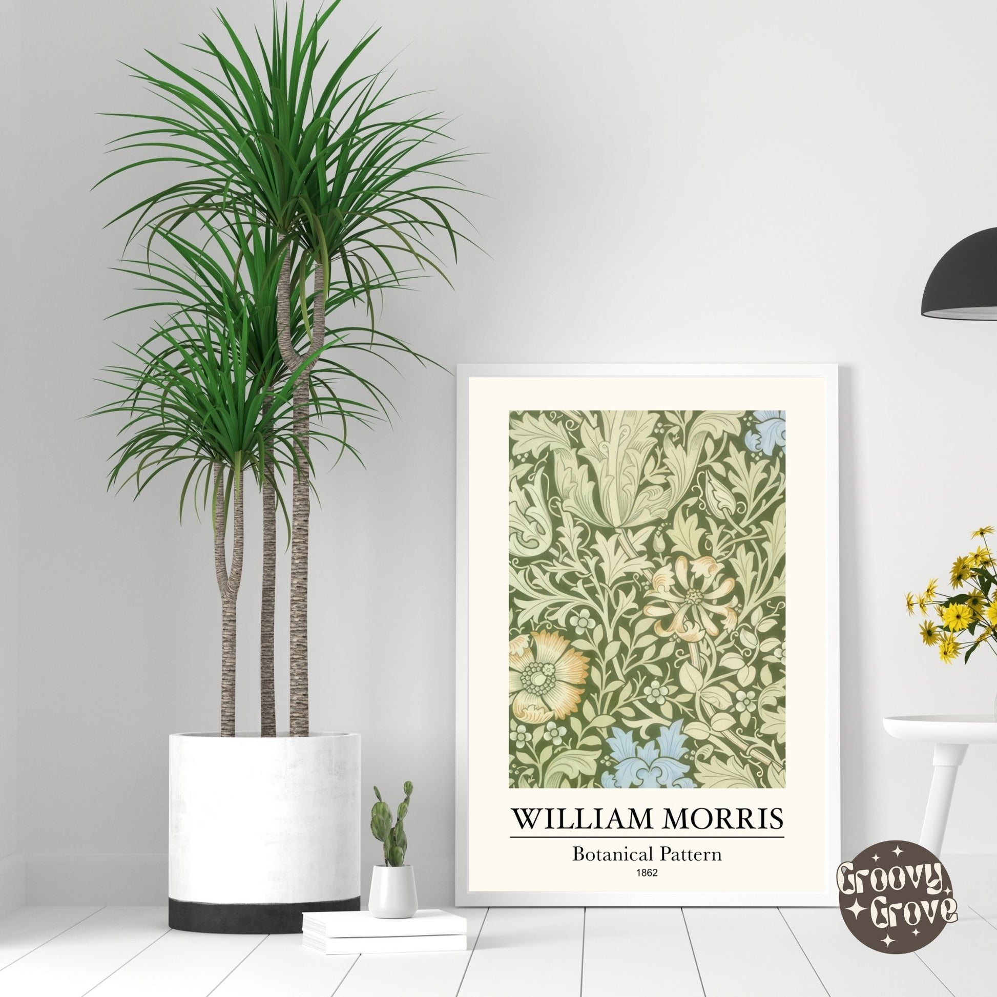 Botanical Pattern 1862 William Morris Poster - GroovyGrove