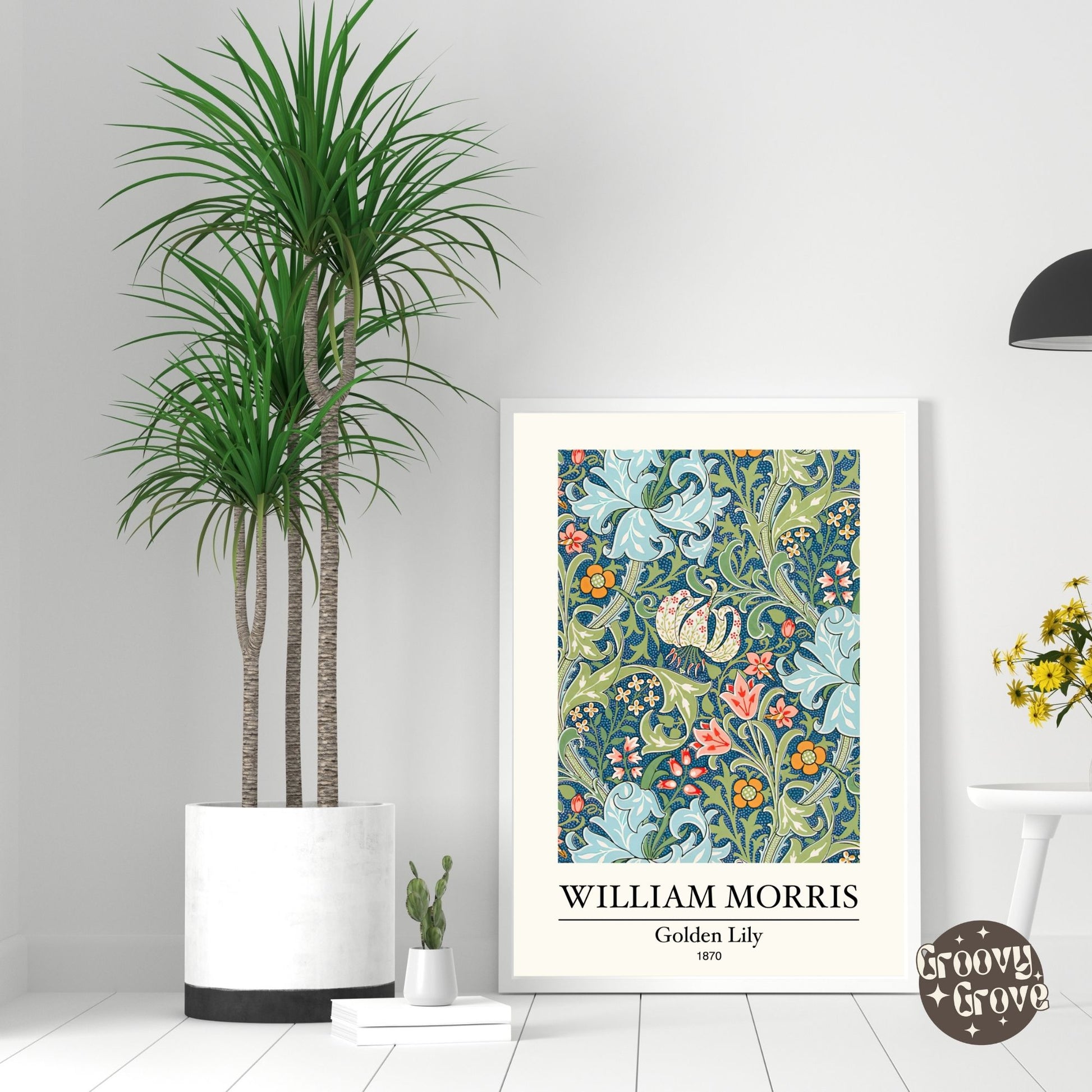 Golden Lily 1870 William Morris Poster - GroovyGrove