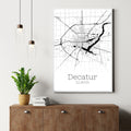 Decatur Illinois City Map Poster - GroovyGrove