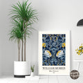 Blue Flowers 1874 William Morris Poster - GroovyGrove