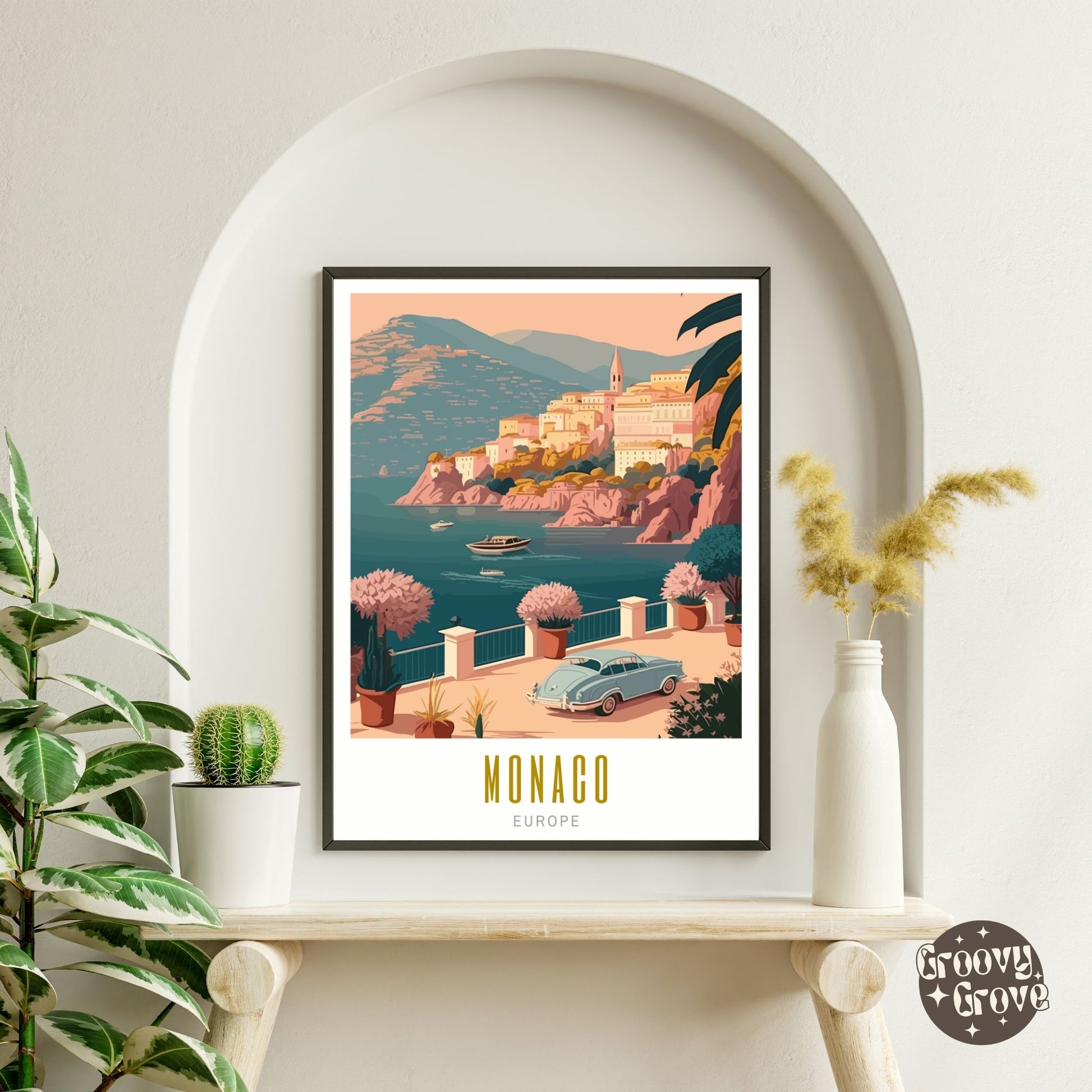 Monaco Poster - GroovyGrove