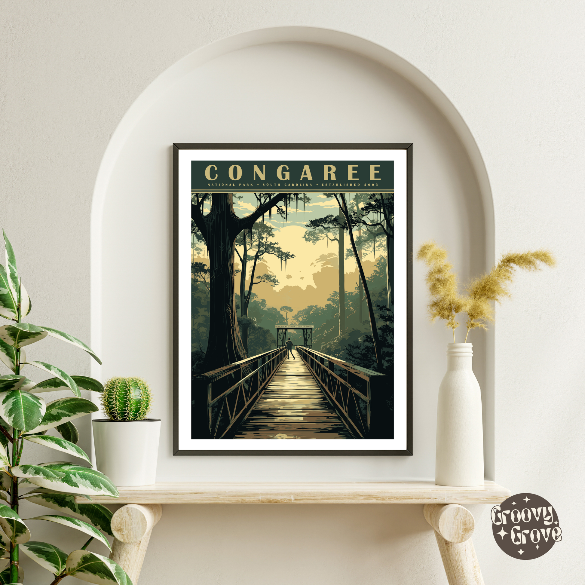 Congaree National Park Vintage Poster - GroovyGrove