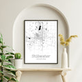 Stillwater Oklahoma City Map Poster - GroovyGrove