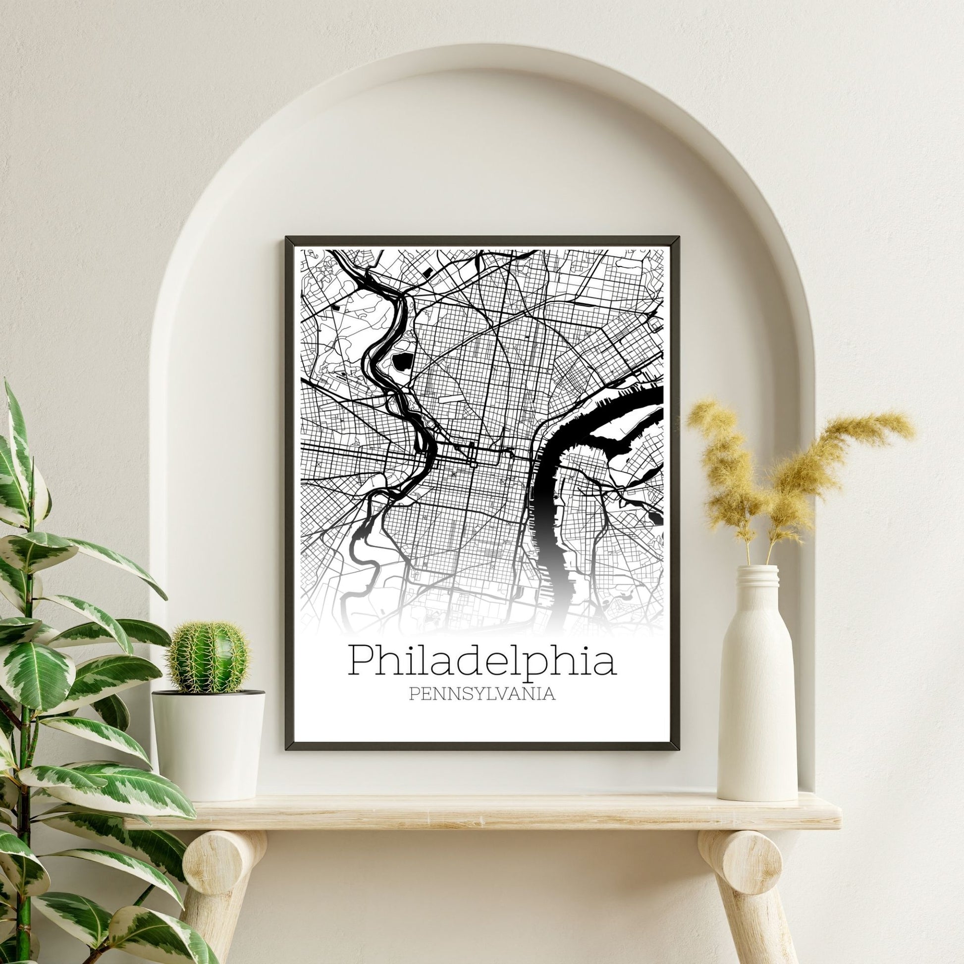 Philadelphia Pennsylvania City Map Poster - GroovyGrove