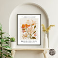 Mississippi Flower Market Poster - GroovyGrove