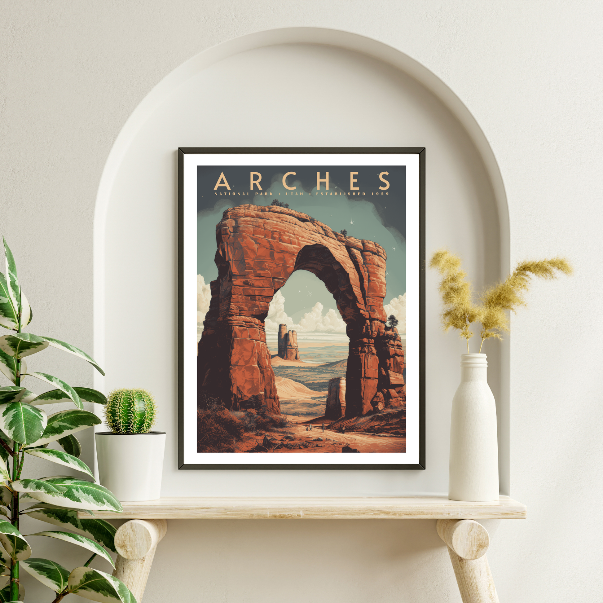 Arches National Park Vintage Poster - GroovyGrove