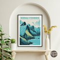 Kenai Fjords National Park Vintage Poster - GroovyGrove