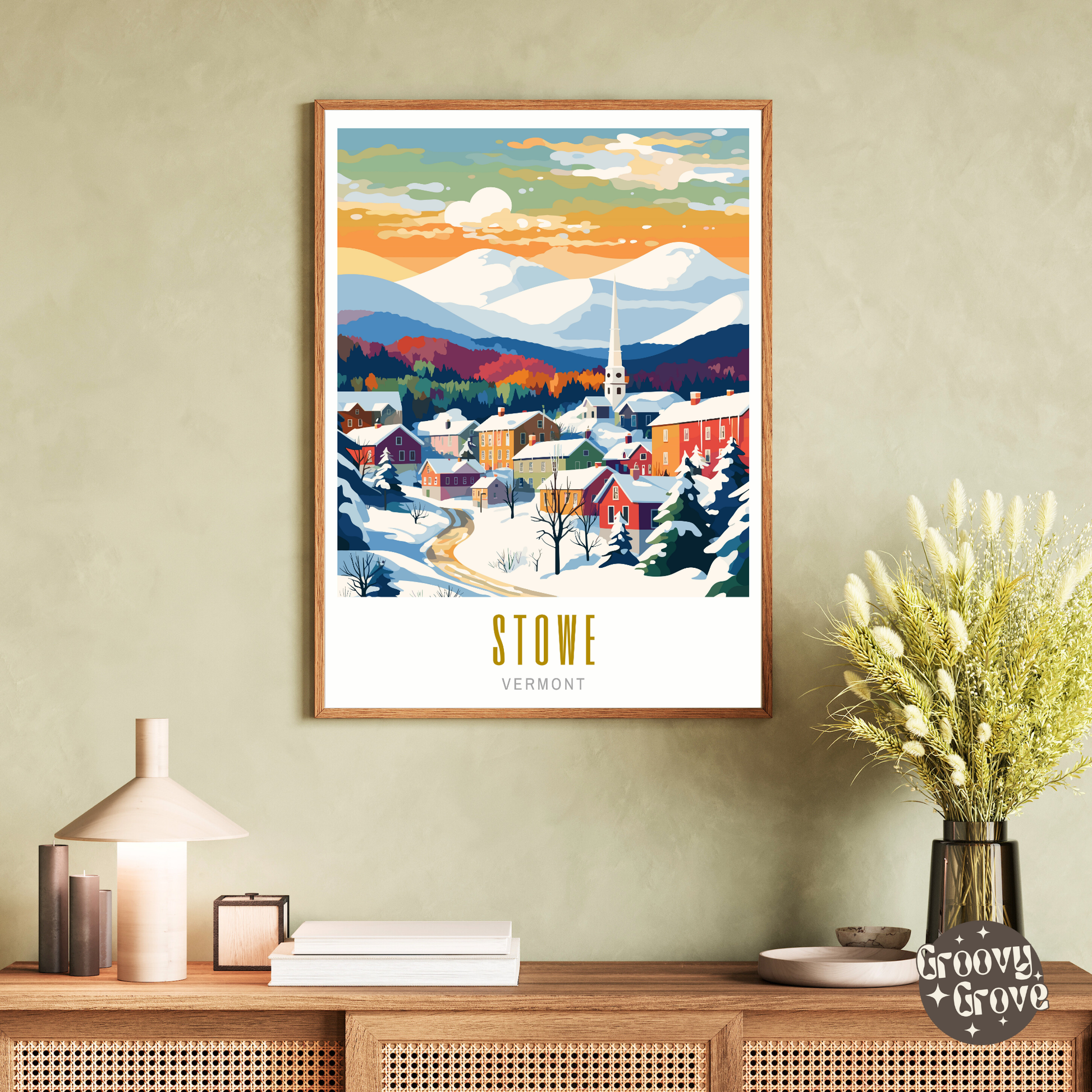 Stowe Vermont Poster - GroovyGrove