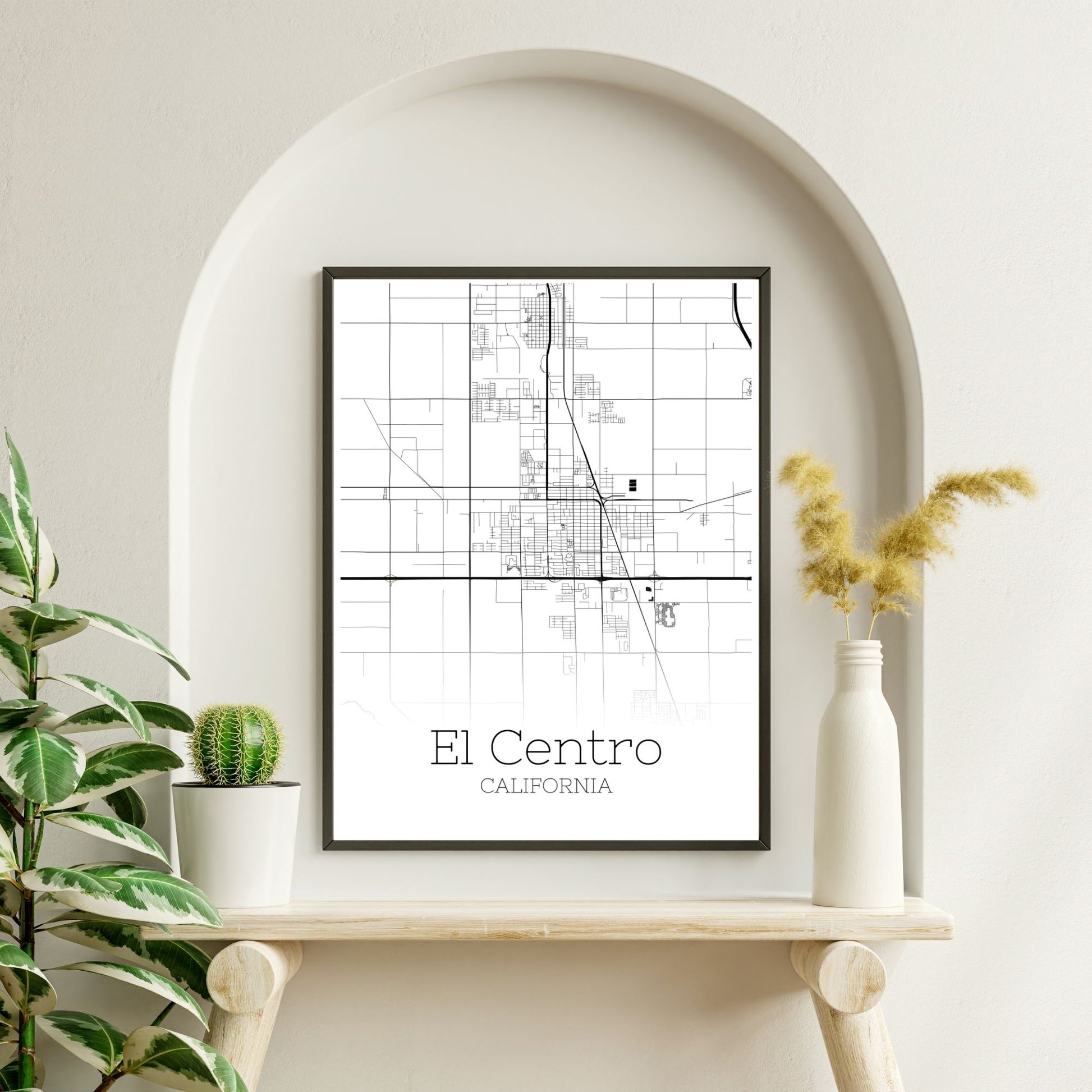 El Centro California City Map Poster - GroovyGrove