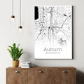 Auburn Washington City Map Poster - GroovyGrove