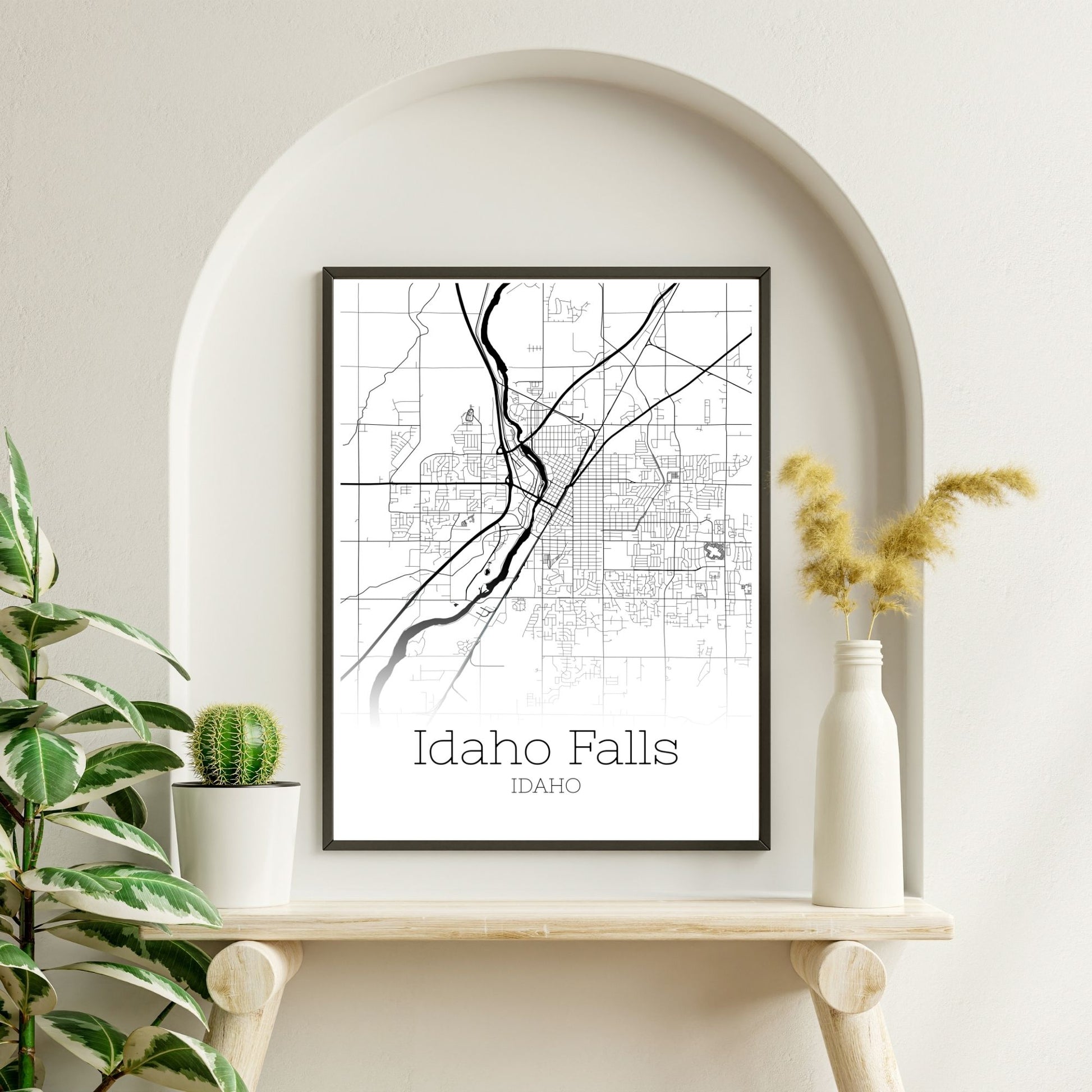 Idaho Falls Idaho City Map Poster - GroovyGrove