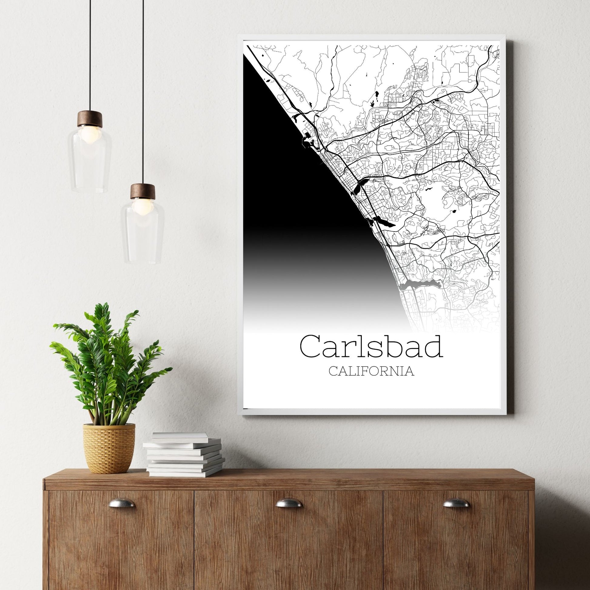 Carlsbad California City Map Poster - GroovyGrove