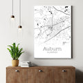 Auburn Alabama City Map Poster - GroovyGrove