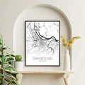 Savannah Georgia City Map Poster - GroovyGrove