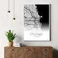 Chicago Illinois City Map Poster - GroovyGrove