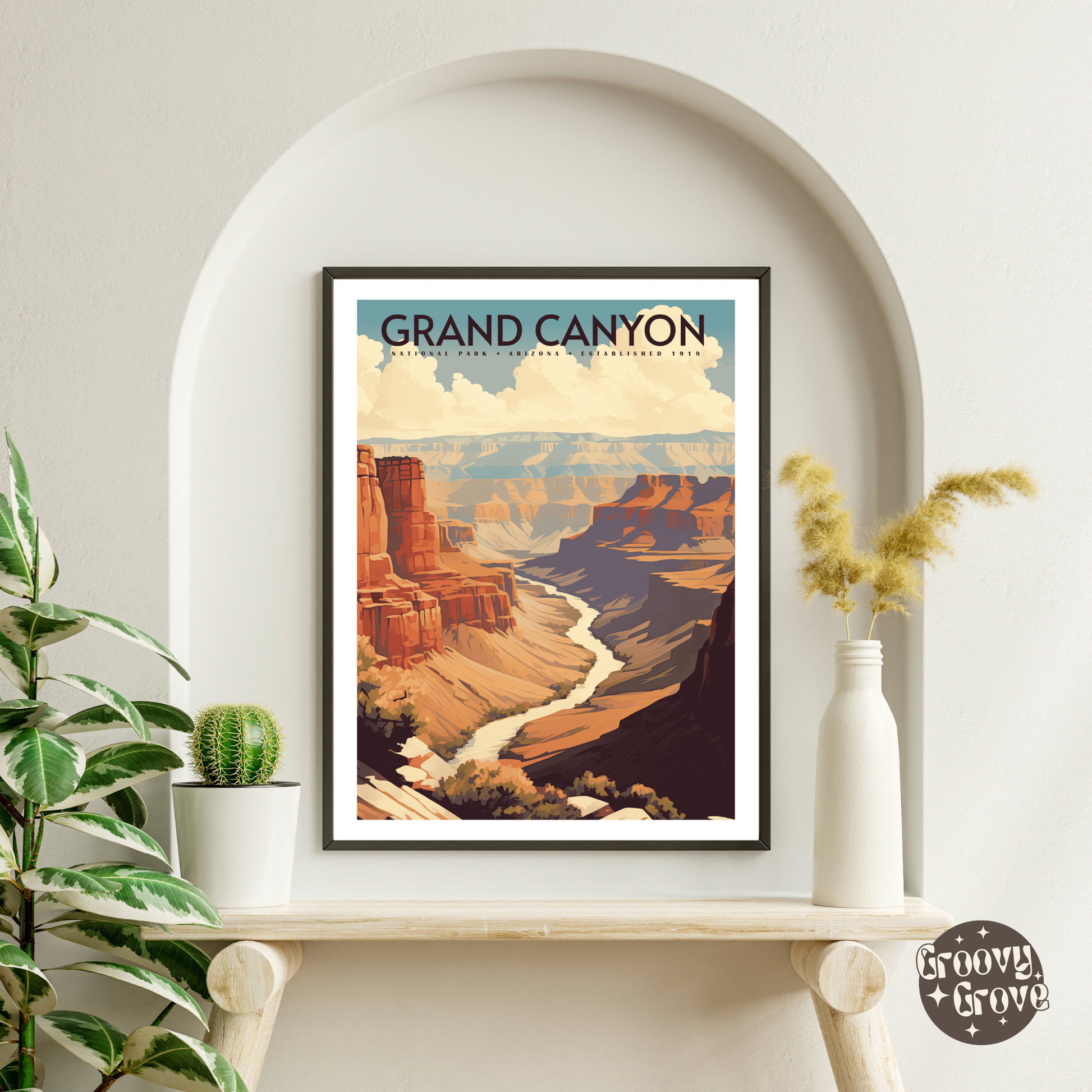 Grand Canyon National Park Vintage Poster - GroovyGrove