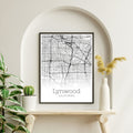 Lynwood California City Map Poster - GroovyGrove