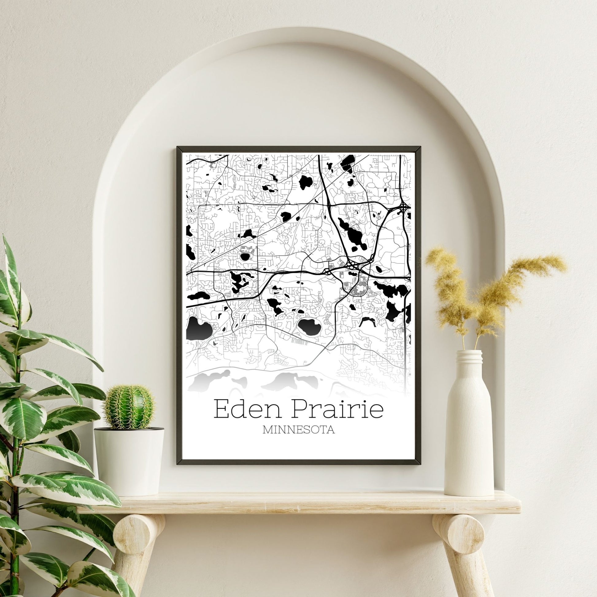 Eden Prairie Minnesota City Map Poster - GroovyGrove