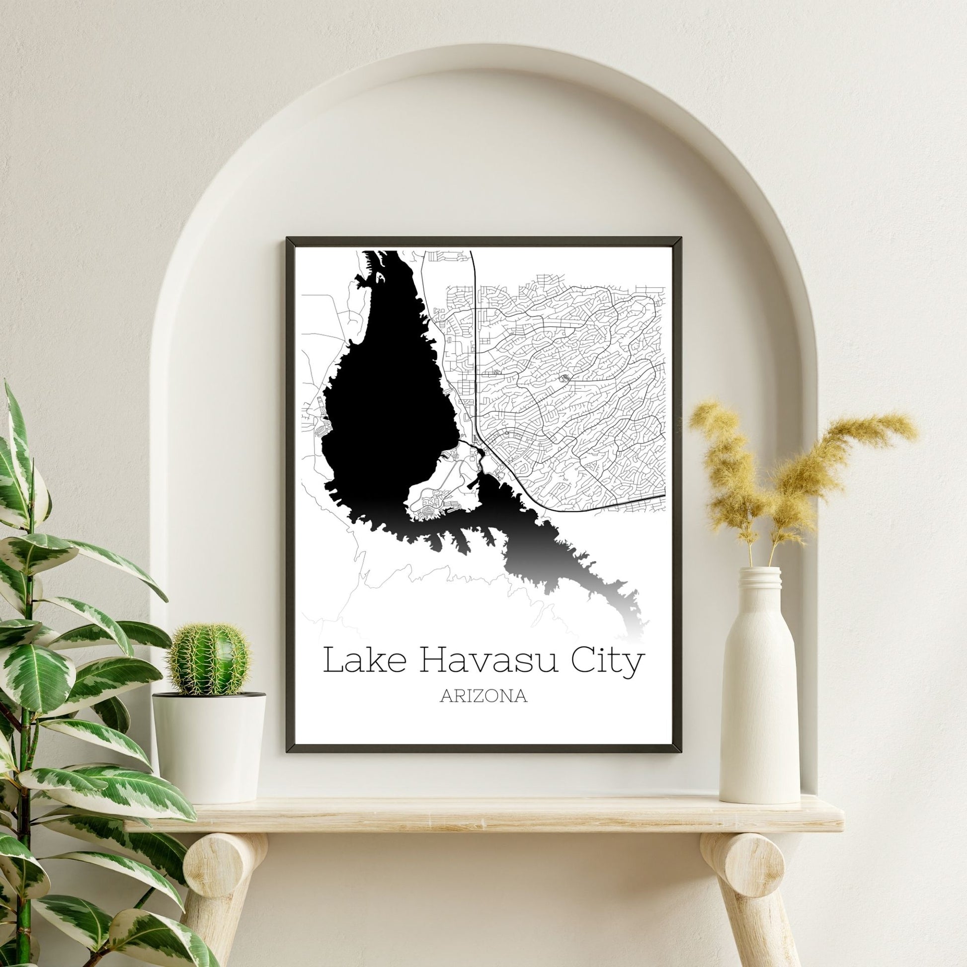 Lake Havasu City Arizona Map Poster - GroovyGrove