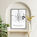 Manchester New Hampshire City Map Poster - GroovyGrove