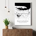 Barnstable Massachusetts City Map Poster - GroovyGrove