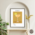 Gimlet Retro Cocktail Poster - GroovyGrove