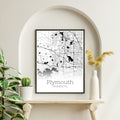 Plymouth Minnesota City Map Poster - GroovyGrove