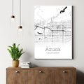 Azusa California City Map Poster - GroovyGrove