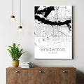 Bradenton Florida City Map Poster - GroovyGrove