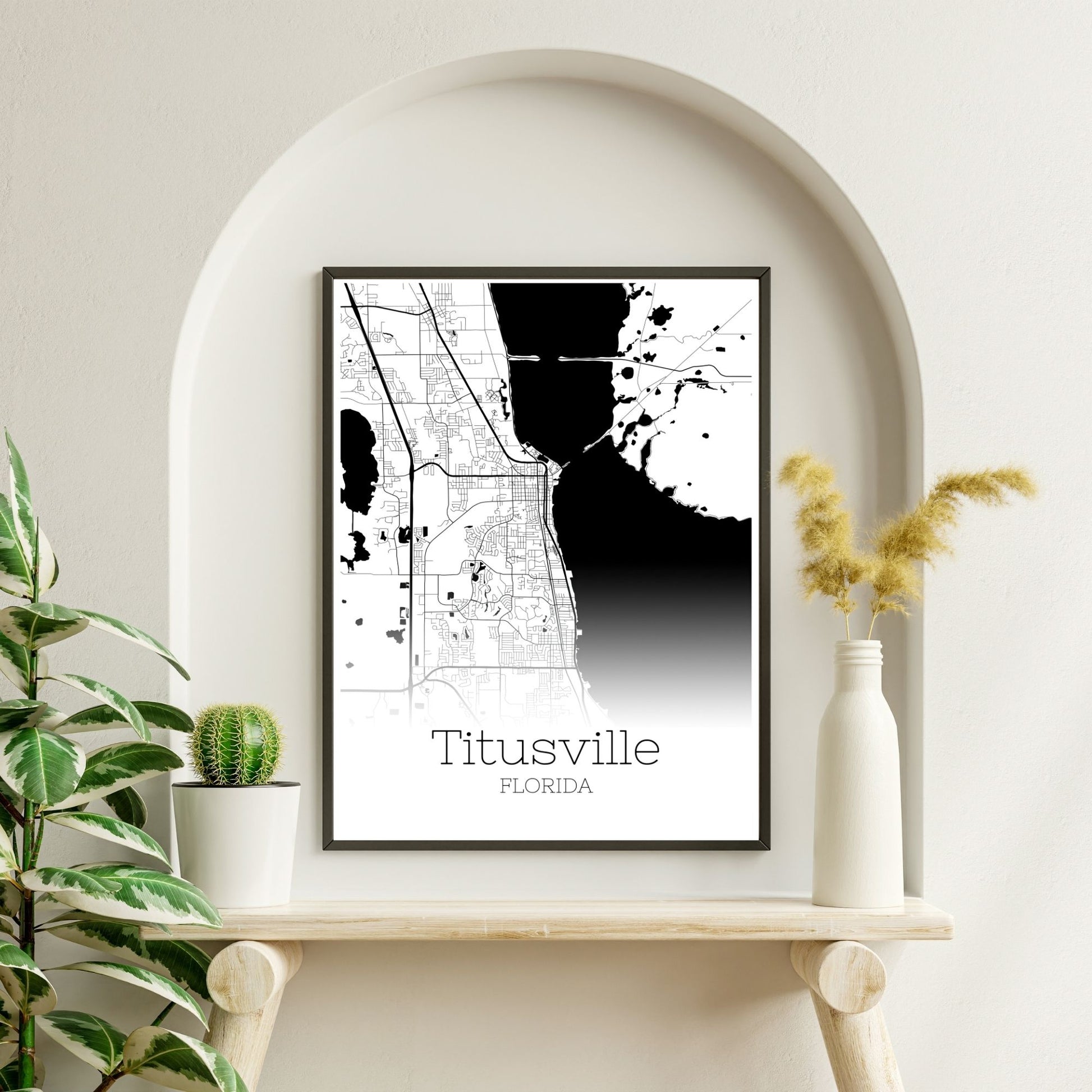 Titusville Florida City Map Poster - GroovyGrove