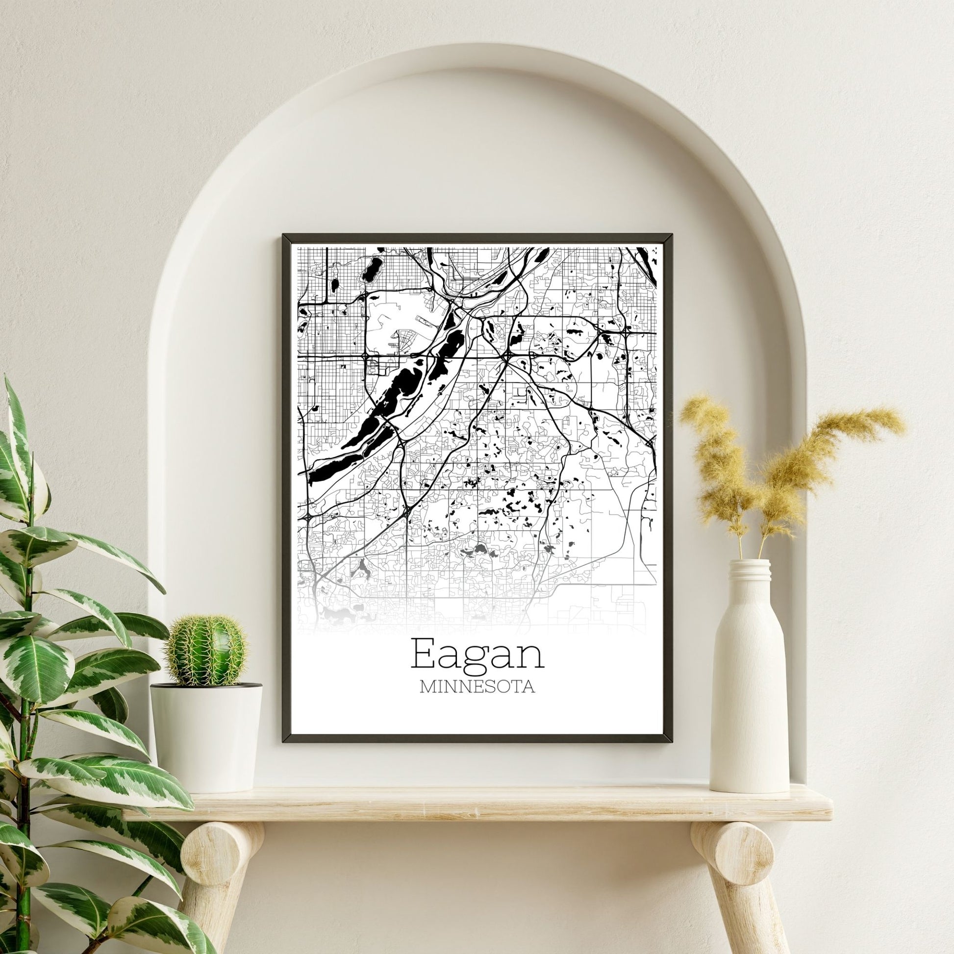 Eagan Minnesota City Map Poster - GroovyGrove