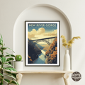 New River Gorge National Park Vintage Poster - GroovyGrove